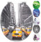 WC Sitz mit Absenkautomatik | Holzkern | stabile Softclose Scharniere | einfache Montage | glatte Oberfläche | tolle Motive zur Auswahl | Holz WC-Deckel universell passend (New York Taxi)