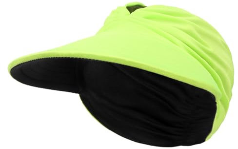 YAMEE Visor Cap Damen Reversibel,Sonnenschild Damen Elastisch,Strand Sonnenvisor Atmungsaktiv Sonnenschutz,Sommerkappe mit Sonnenvisier Pferdeschwanz,Sonne Hut Damen Golf Radfahren Laufen Cap