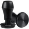 Normcore Espresso-Tamper V4, federbelastet mit Titan-PVD-Beschichtung, geriffelter Boden, 6,8 kg/11,3 kg/13,6 kg Ersatzfedern, Kaffeestampfer mit echtem Eichenholzgriff, 53,3 mm