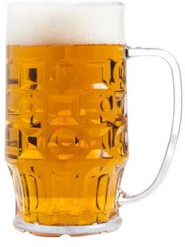 AIOS Confezione da 6 bicchieri da birra bavarese da mezza pinta.
