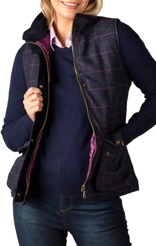 Tweed Waistcoat British Made Country Hunting Bodywarmer Gilet 5 Colours