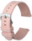Anbeer Silikon Uhrenarmbänder für Herren Damen,21mm Ersatzarmband aus Gummi mit Schnellverschluss, Normale Länge,Hellrosa mit Silberne Schnalle