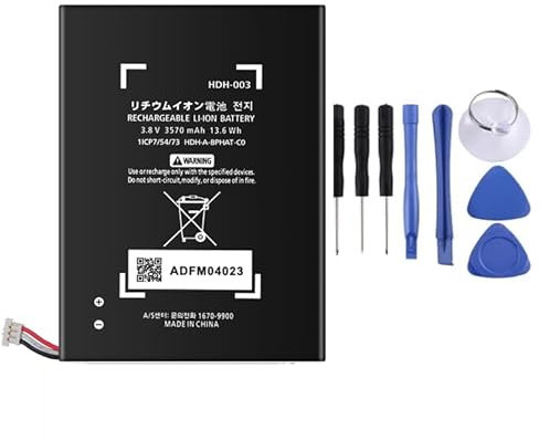 GDDGFVKV HDH-003 HDH-001 HDH-002 HDH-A-BPHAT-C0 Batterie pour ordinateur portable 3,8 V 3570 mAh 13,6 Wh compatible avec Nintendo Switch Lite Switch Lite NS