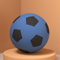 BOSSETY Softball 24cm Schaumstoff Ball, Lautloser Fußball, Football für Outdoor und Indoor, Soft-Fußball Schaumstoffball Kinder-Ball geeignet für Kinder ab 36 Monaten (Blau)