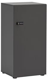 Schildmeyer Locked Spind Schrank Dial 159256 mit Zahlenschloss, Holzwerkstoff, anthrazit, 1 Tür