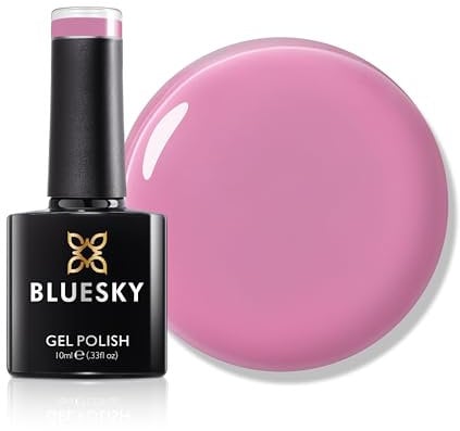 Bluesky Gel Nail Polish 10ml, Pink Crush - SS2508, Pink Gel Nail Polish for 21 Day Manicure, Requires Curing Under LED UV Nail Lamp