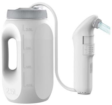 XFDZQQG Douchette Intime Maternité,Bidet Portable 2.5L pour Femme Homme Enfant Enceinte,Électrique Rechargeable Bidet À Main pour Voyage Extérieur Camping