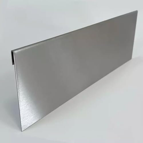designbleche | Rasenkante Metall | aus Edelstahl | Beeteinfassung 125 x 6 cm | Robust & flexibel | Mähkante, Beetumrandung & Rasenbegrenzung