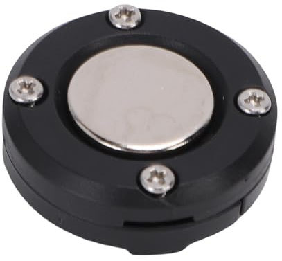 XUMIUZIY Support de Micro Magnétique, Support de Microphone CB Universel avec Aimant Puissant, Compatible avec les Microphones de Haut-parleur à Bouton Circulaire (BLACK)