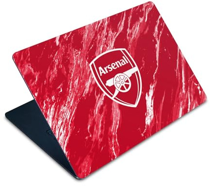 Head Case Designs Officially Licensed Arsenal FC Red Marble Logos Vinyl Sticker Skin Decal Cover Compatible With Apple MacBook Air 15 M2 2023
