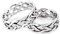 Windalf Ring ÂKASA h: 0.7 cm Keltischer Knoten Band der Freundschaft Hochwertiges Silber (Silber, 58 (18.5))