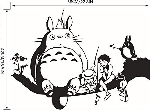 D Totoro Wandaufkleber für Kinderzimmer Hayao Miyazaki Animation Ghibli Totoro Mein Nachbar Totoro Wallpaper Home Decoration