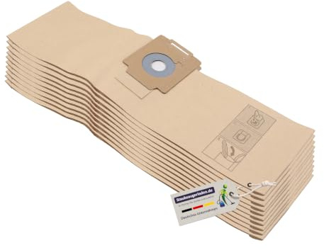 Staubsaugerladen.de Staubsaugerbeutel Papierfilterbeutel 10 Stück | Kompatibel mit Wetrok Monovac 6, Monovac 6 Plus, Bantam 6, Bantam 9, Duovac 6, Duovac 9, Ersatz für 42.610, 42.630