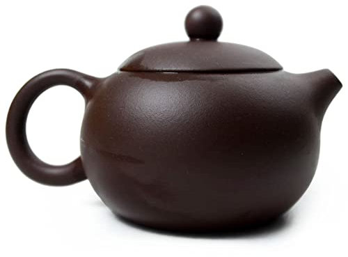 Théière chinoise Yixing Xishi ZinI en argile avec infuseur à boule pour thé en vrac (filtre sphérique) 177 ml