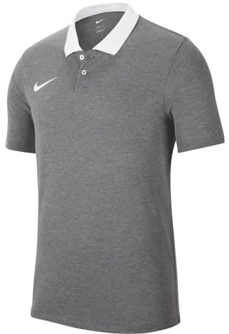 Nike Herren Park 20 Polo Shirt, Charcoal Heather/White/White, XXL EU