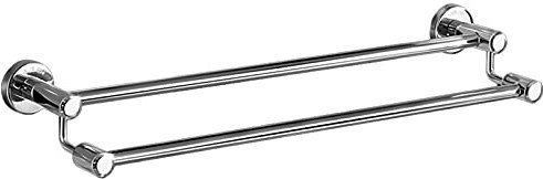 Salle de Bain Double Serviette Rail de Bar, Porte-Serviettes de Grande Taille Murale, Accessoires de Cuisine en Acier Inoxydable SUS 304, antirouille, Finition en Argent Poli, 30cm-110cm (Size : 80cm