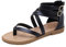 MIAOZHANG Damen Sommer Prise Sandalen Mit Reißverschluss Hinten Strandschuhe Freizeit Flach Sandalette Flip-Flop,1,EU 37