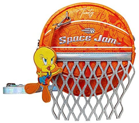 Danielle Nicole Space Jam: Eine neue Legacy Tweety Basketball-Umhängetasche, Orange