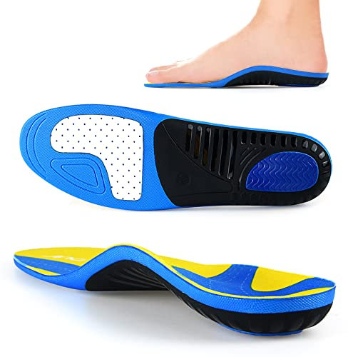 Fersensporn Einlagen Schuheinlagen Orthopädische - Einlagen Schuhe für Plattfüße, Plantarfasziitis, Fußschmerz, Orthopädische Einlegesohlen für Damen & Herren- (L) gelb
