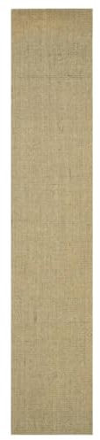 vidaXL Teppich rutschfest Pflegeleicht Sisalteppich Sisalläufer Läufer Vorleger Wohnzimmerteppich für Innenbereich Natur Sisal 66x350cm Taupe