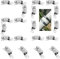 WSWECCL 20PCS DIY 304 Stainless Steel Hose Clamp Fasteners, Adjustable Pipe Hose Clamp Fasteners for Air Duct Clamps, Exhaust Wrap Clamps, Pole Mount and Metal Strapping