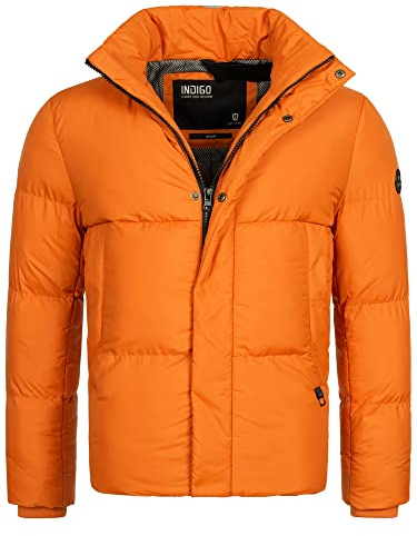 Indicode Herren Lanse Winterjacke Steppjacke in Daunen-Optik mit Stehkragen