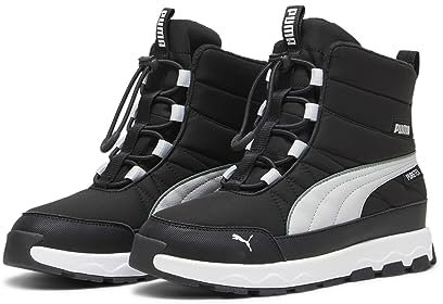 PUMA Unisex Kinder Evolve Puretex Boots Jugendliche Sneaker, Black Ash Gray White, 37 EU