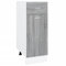 vidaXL Armario Bajo de Cocina Mueble Auxiliar Inferior Comedor Estante Compartimiento Cajón Almacenamiento Contrachapada Gris Sonoma
