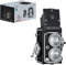 Tirff Kreativ Kamera Bausatz, 622 Klemmbausteine Retro SLR Kamera Bauset, Retro Digitalkamera Modell Bauset, Technik Bausteine Modellbausatz Nicht Kompatibel mit Lego