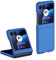 Topme Custodia rigida per telefono per Motorola Moto Razr 40 Ultra 6.9, cover protettiva antiurto in policarbonato - Blu Klein