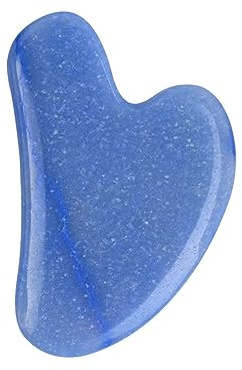 Natürliche Jade Roller Guasha Haut Schaber Gesichts Set Gesichts Stein Straffende Gesicht Anti-Aging Augen Massagegerät Hals Anti Falten Blau,Gua-Sha
