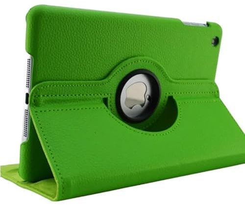 360 Grad drehbare Hülle geeignet for Samsung Galaxy Tab 2 10.1 GT P5100 Tablet Cover Folio Pu Leder Stand Smart Capa (Color : Green)