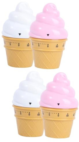 LIFKOME Lot De 2 Minuteurs De Cuisson pour Crème Glacée pour Garçons Et Filles pour Les Cours Et Les Jeux sans Piles 2 Pièces X 2