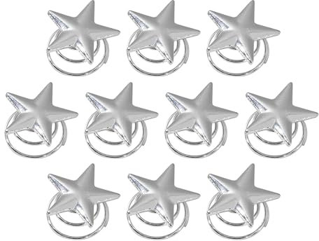 TONAUP 10 Stücke Haarnadeln Haarspangen Spirale Haar Clip Sterne Haarschmuck Mädchen Hochzeit Haarkamm Kopfschmuck Haarspiralen Brautschmuck für Damen Braut Hochzeit (Silbrig)