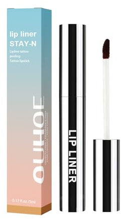 Abnehmbarer Lipliner, Wasserfester, Aufpolsternder Lippenkonturenstift, Lang Anhaltender, Abziehbarer Lipliner, der das Lippen-Make-Up Nicht Entfernt (LIGHT BROWN)