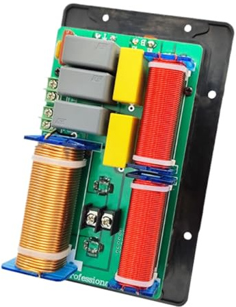 Pcivzxam 800 W 2-Wege-Lautsprecher Audio-Frequenzteiler Höhen-Bass 2-Einheit Crossover-Filter DIY-HiFi-Heimkino Einfach zu Bedienen