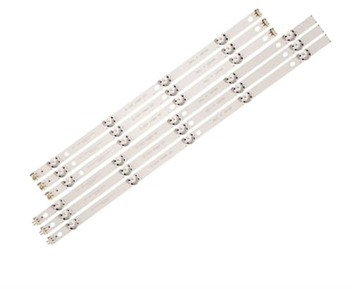 TUCANSBP 6 Pz/1 Set Striscia di Retroilluminazione A LED 4 + 5 Lampade Compatibile for LG 49 TV 17Y 49UJ65_A_27LED 49UJ630 49LJ614V 49UJ634V 49UJ670 49UJ651V 49UJ701V