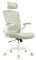 SONGMICS Bürostuhl ergonomisch, Drehstuhl mit Mesh, Lenden- und Kopfstütze, Wippfunktion, 53 cm große Sitzfläche, klappbare Armlehnen, Arbeits- und Schlafzimmer, Studenten, cappuccinobeige OBN047K01