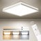 Matane LED Deckenleuchte Dimmbar, 24W Deckenlampe mit Fernbedienung, Panel Flach 3000K-6500K 2400lm Kalt/Warm/Neutralweiß für Wohnzimmer Schlafzimmer Kinderzimmer Badezimmer Modern Eckig, 30x2.5cm
