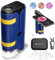 Mini Microscope de Poche 100x-250x pour Enfants Adultes, Microscope Portatif Main, Miniscope Portable pour Enfants Adultes, Scientifique Education, Bleu