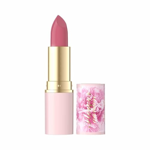 Eveline Cosmetics Flower Garden Feuchtigkeitsspendender Lippenstift - Nr. 02 | Angereichert mit Hyaluronsäure, Pflanzenkollagen, Pfingstrosenextrakt und Vitamin E