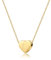 KENYG S925 Silver A-Z Capital Initial Heart Pendant Adjustable Necklaces for Women Girls Lady for Christmas Birthday Graduation Choker Gold Tiny Necklaces Fashion Jewellery (L)