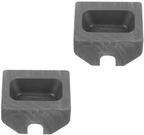 HOODANCOS 2 Stücke Casting Schmuck Graphit Barren Form Metall Schmelzen Form Für