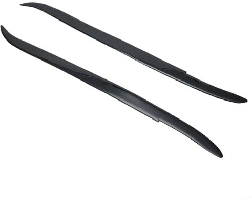 HEIBTENY Glänzend Schwarze Frontscheinwerfer, Augenbrauen, Augenlider, für E39 1997–2003 Body Kits Tuning Zierleiste für Fahrzeugscheinwerfer