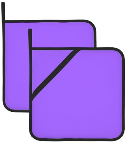 Compañero de cocina de color morado claro, juego de soportes para ollas para hornear resistente al calor, ideal para cocinar, barbacoa y hornos microondas