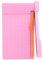 Tagliacarte piccolo A4, taglierina rosa, taglierina dritta, taglierina portatile per etichette, origami, biglietti, foto, coupon, album, cartoncini, carta laminata