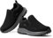 FitVille Zapatillas Sin Cordones Hombre Ancho Casual Mocasines Zapatos Senderismo Antideslizantes Slip-on Walking Sneakers Negro 47 EU Ancho