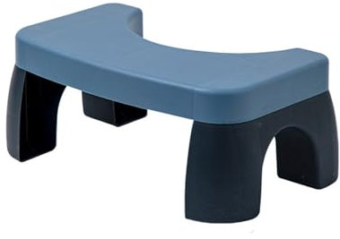 BAMFY Toilettenhocker Erwachsene Mit Rutschfesten Füßen, Kackhocker Für Das Badezimmer Abnehmbar Und Stapelbar Tragbar Hockende Haltung Klohocker Ergonomisch Toilette Hocke Hocker(Blau)