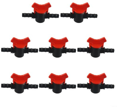 Tubo da giardino rubinetto irrigazione valvola acqua 8/11 mm tubo connettore a goccia con doppi anelli di tenuta per attrezzature da giardino irrigazione 8 pezzi