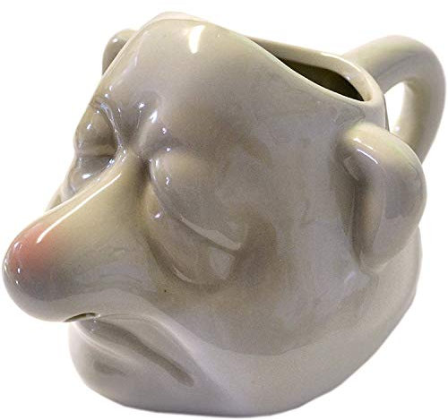 Unique Ceramic Mug with 350ml Capacity - 3D Human Face Design, Large Coffee Cup for Home and Office